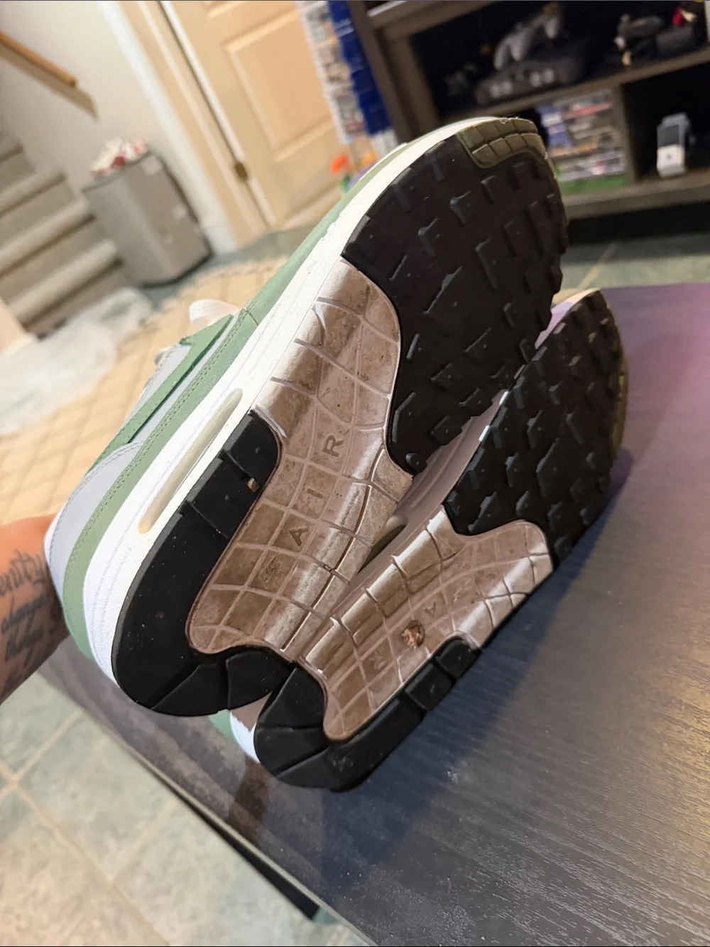 Nike Men’s Air Max Sneakers - White & Sage size 10.5